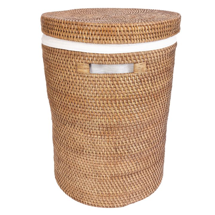 Saboga Home&trade; Round Hamper with Lid