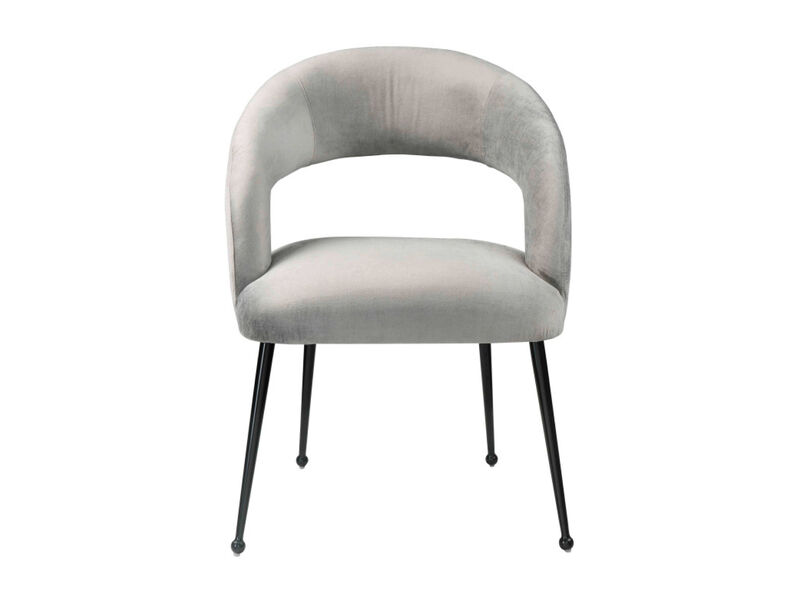 Rocco Black Boucle Dining Chair image number 0