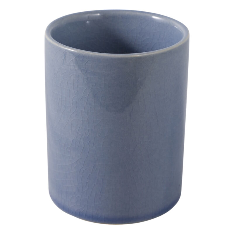 4" Flower Applique Pencil Cup, Blue image number 3
