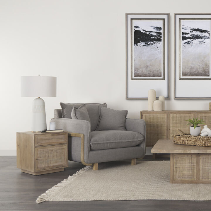 Grier Light Brown Accent Table