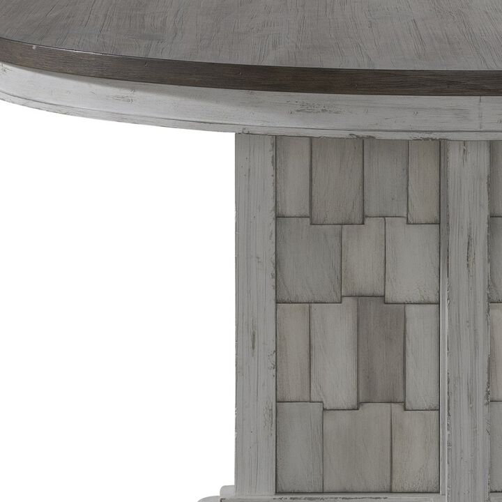 Liberty Furniture Pedestal Table Set in Pine Solids & Veneers