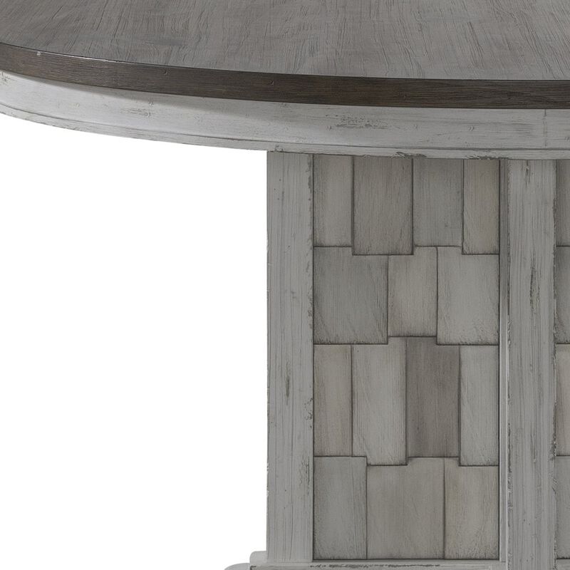 Liberty Furniture Pedestal Table Set in Pine Solids & Veneers image number 1