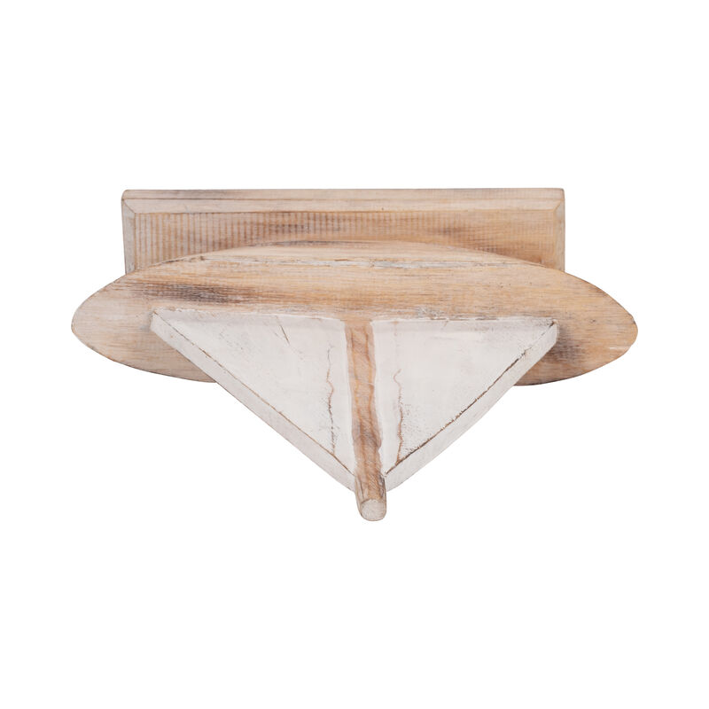 Wood, 14" Sailboat, Natural/white image number 5