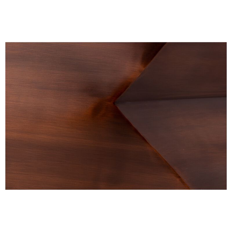 Pasargad Home Aleksy Vintage Copper Finish Side Table image number 4