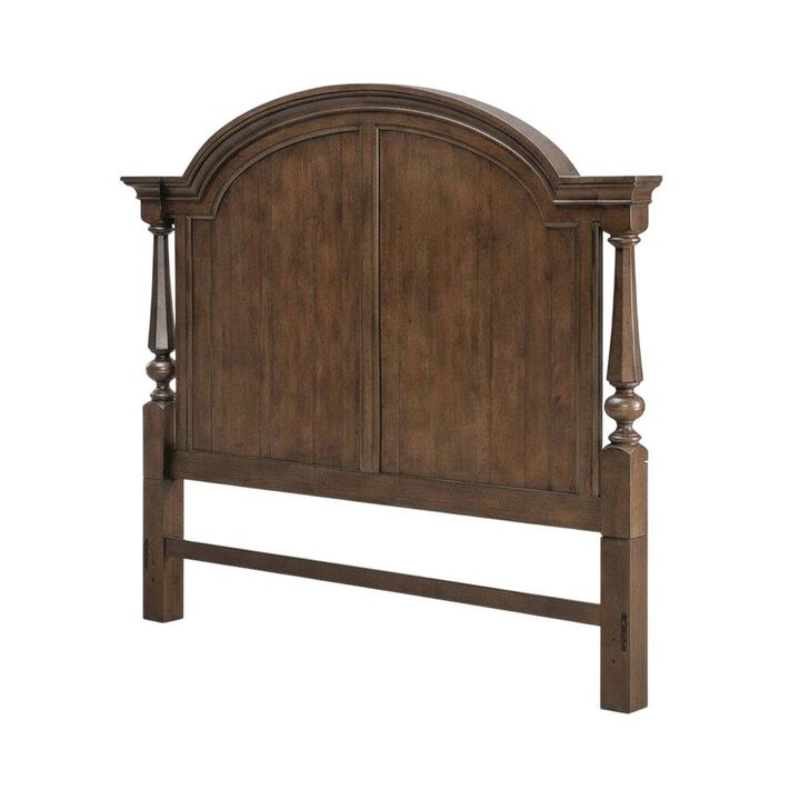 Liberty Furniture Cherry King Poster Bed Headboard Wood Construction Traditional Style