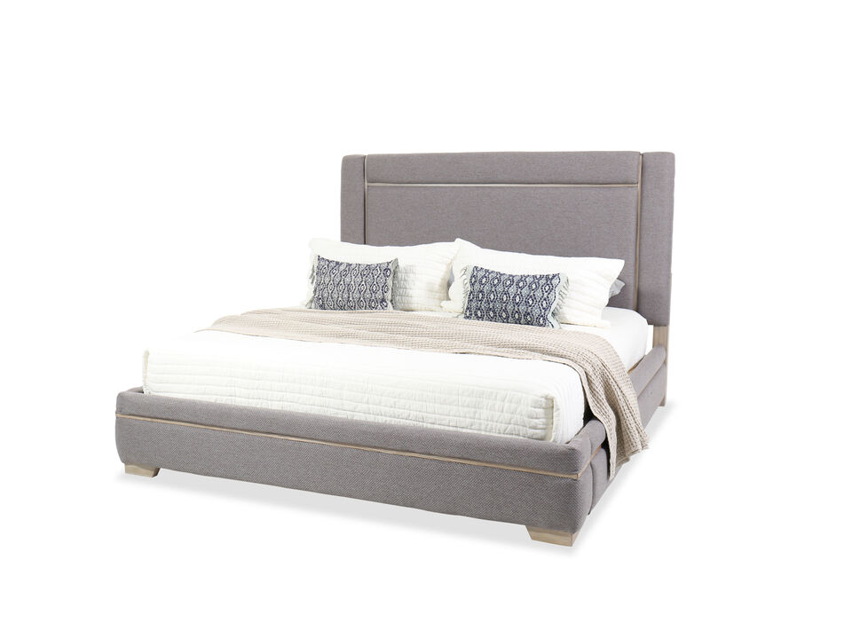 North Side California King Upholstered Panel Bed