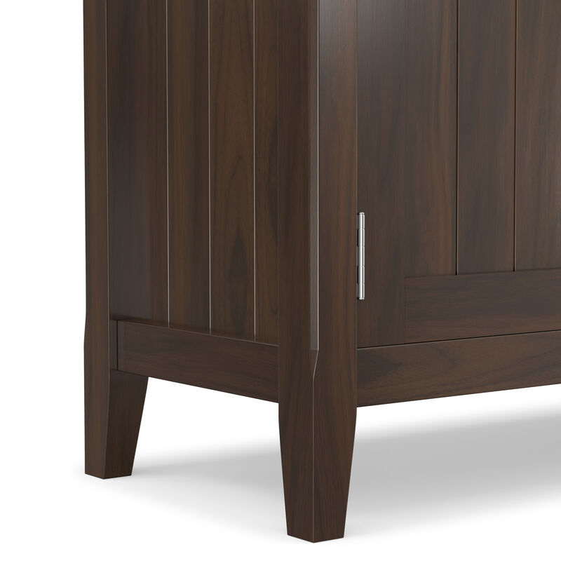 Acadian SOLID WOOD 51 inch Wide Transitional Entryway Storage Cabinet in Brunette Brown image number 9