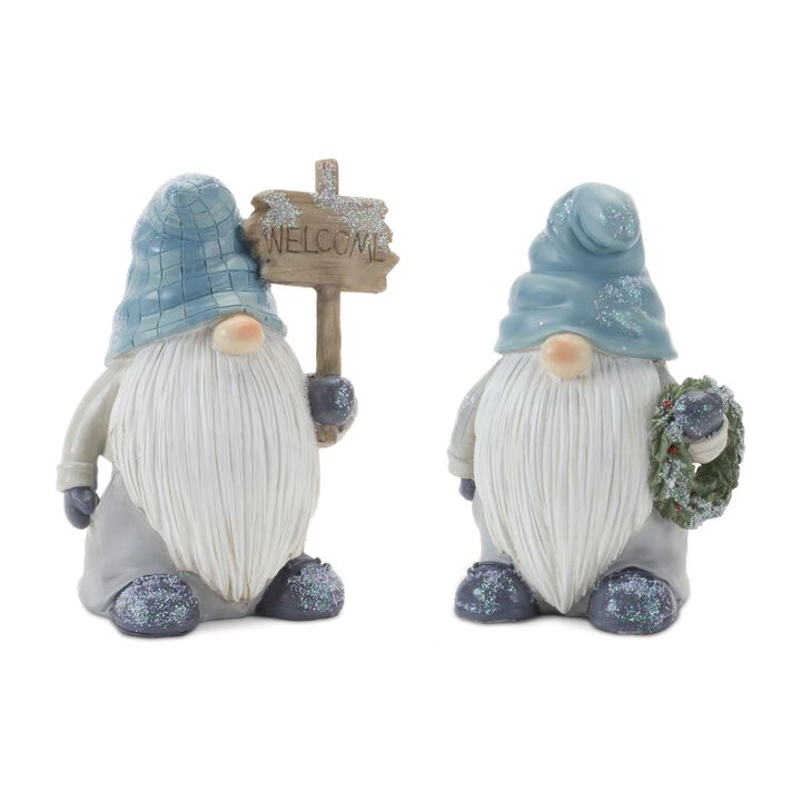 Set of 6 Gnomes for Seasonal and Festive Decorations