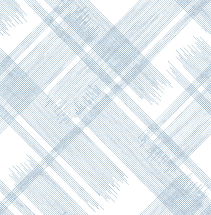 Zag Blue Modern Plaid Wallpaper (Set of 2)