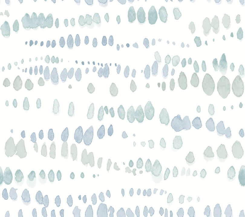 Dewdrops Blue Wallpaper