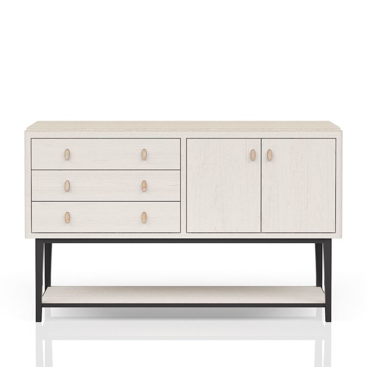 Bernards Elements Server Metal Base In Vanilla Finish