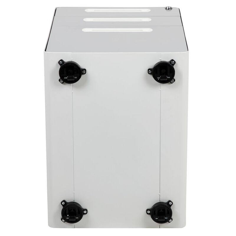 Flash Furniture 3-Drawer Mobile Locking Filing Cabinet with Anti-Tilt Mechanism, White image number 8