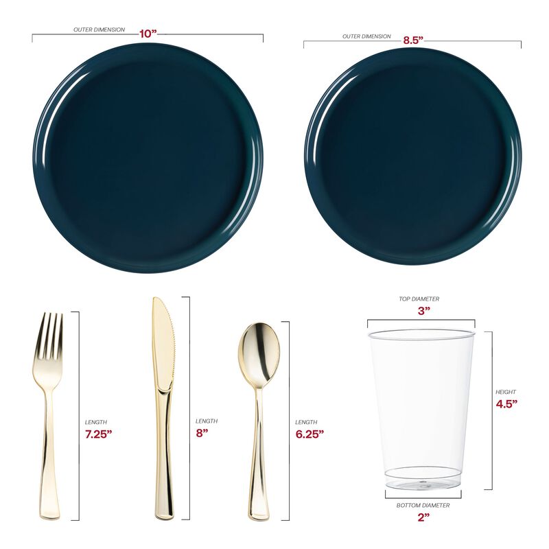 Flat Round Plastic Wedding Value Set (30 Sets) image number 2