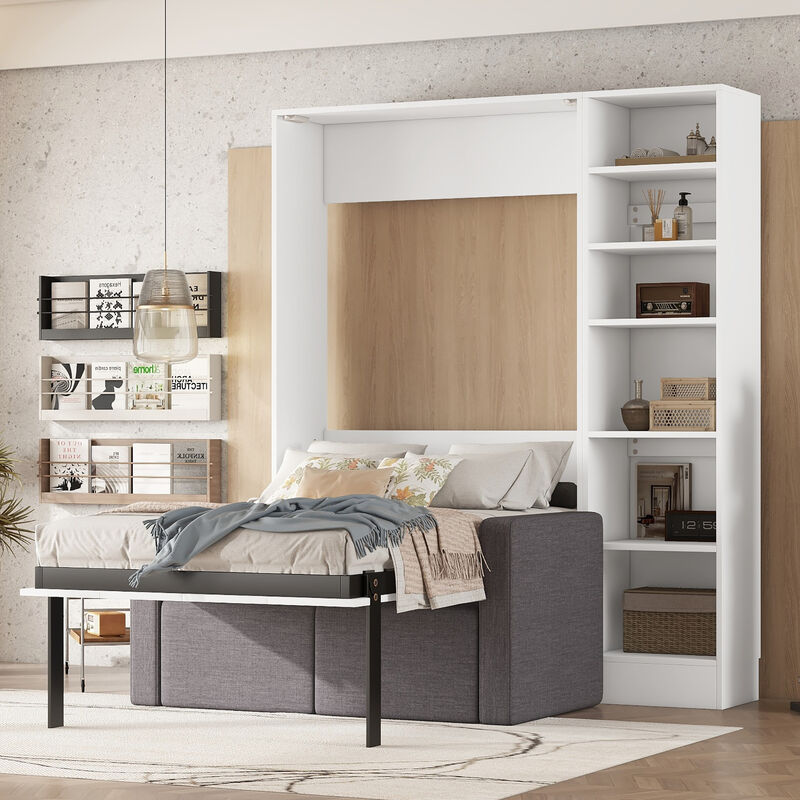 Merax Sleek Murphy Bed Wall Bed with Sofa