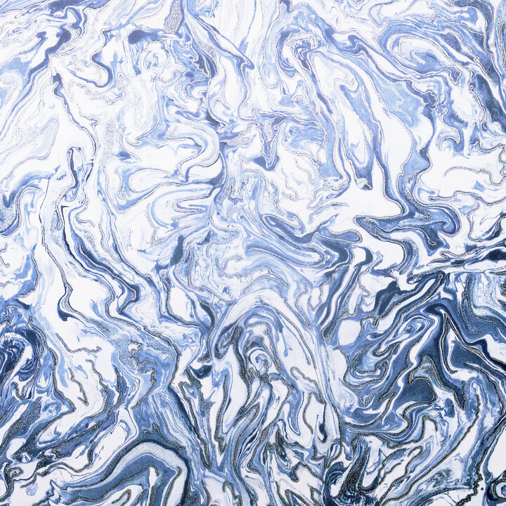 Osgood Navy Marbled Wallpaper (Set of 2)