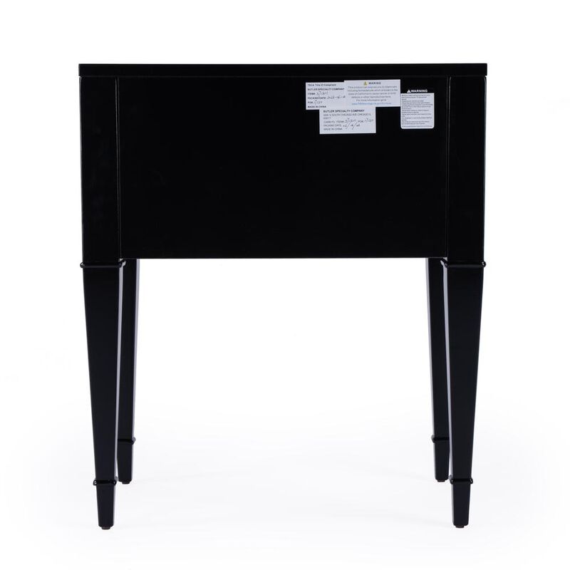 Butler Specialty Kai 2 Drawer End Table, Black