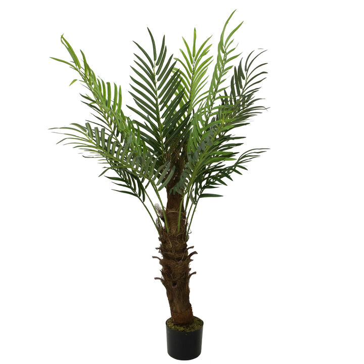 47" Artificial Brown and Green Phoenix Palm Potted Tree