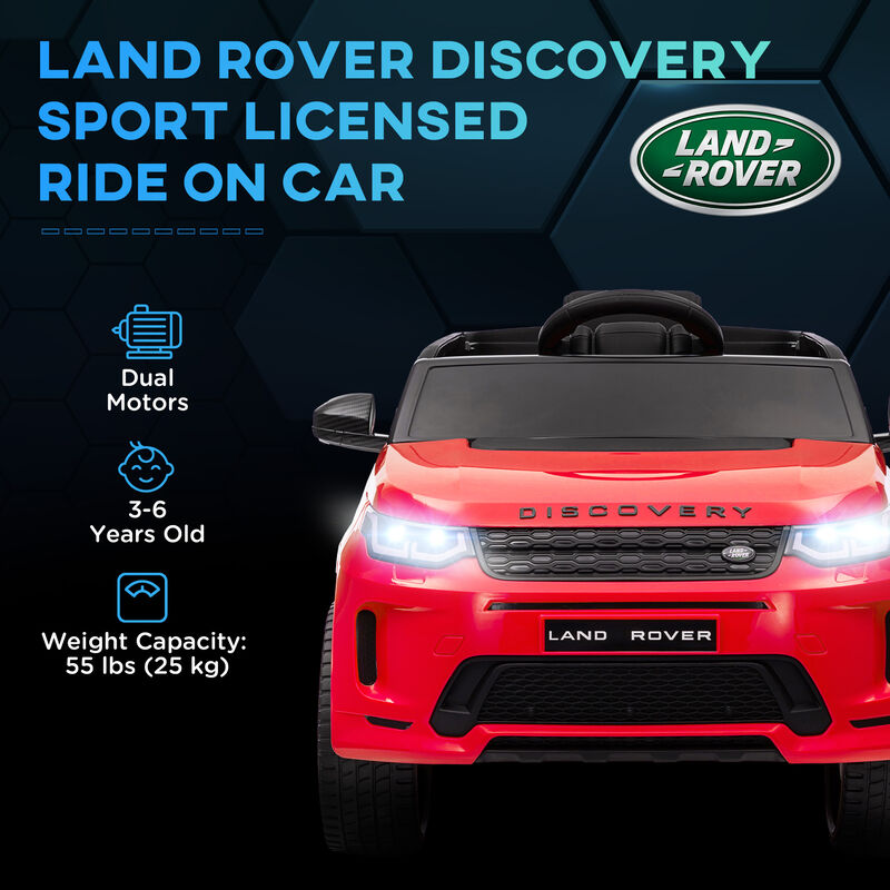BreeBe Land Rover Discovery Sport Licensed 12V Kids Ride on Car with Remote Control Soft Start, LED Lights image number 3