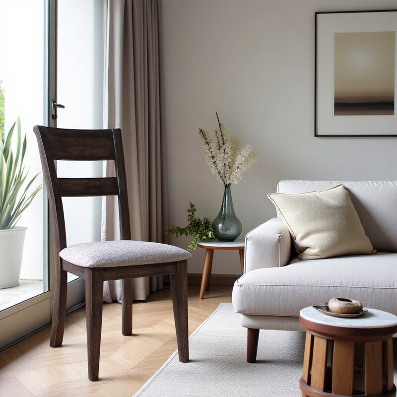 Starlight Canyon Home Brown Wooden Side Chair &ndash; Elegant Wooden Dining Chair for Kitchen