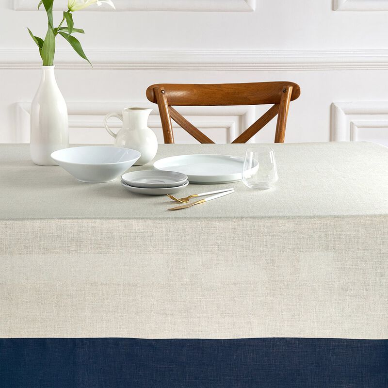 Solino Home 100% Pure Linen Tablecloth - Contempo