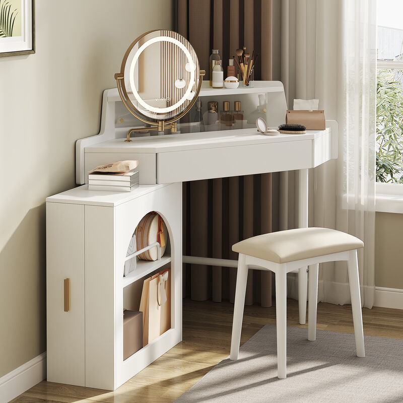 Tojard Corner Makeup Vanity Desk image number 1