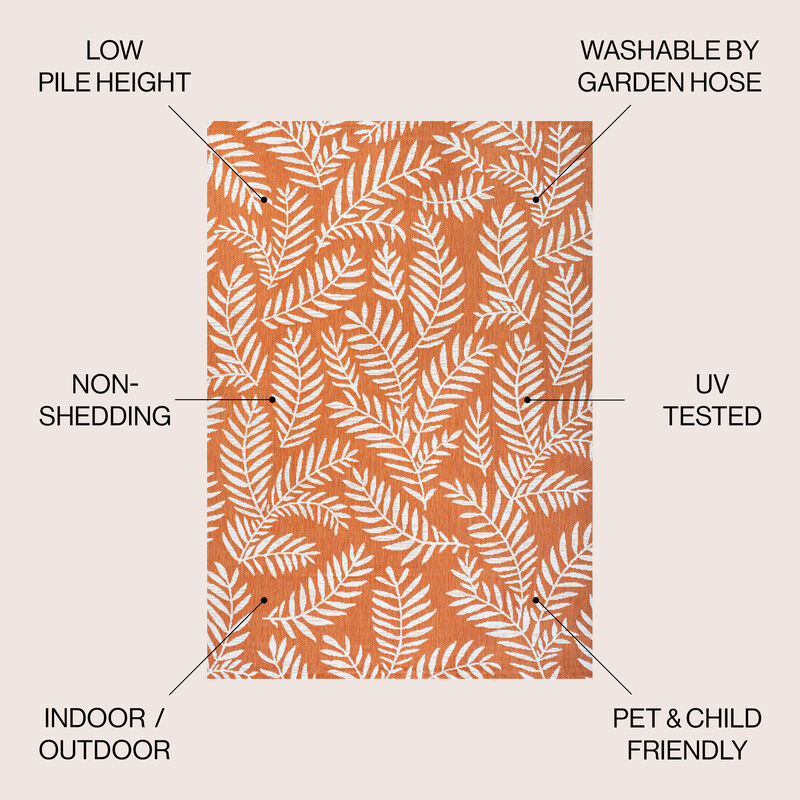 Nevis Palm Frond Indoor/Outdoor Area Rug