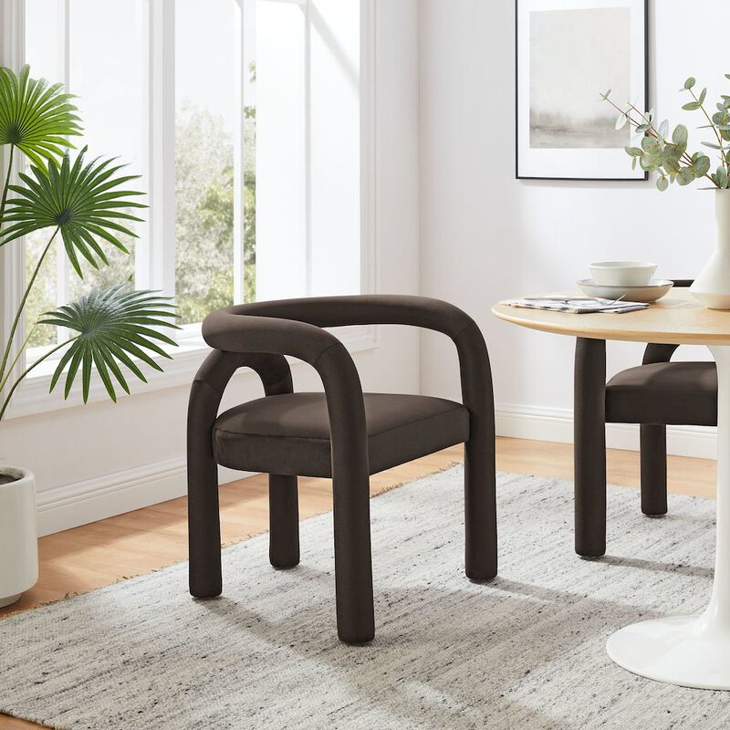 Astrid Performance Velvet Dining Chair image number 7