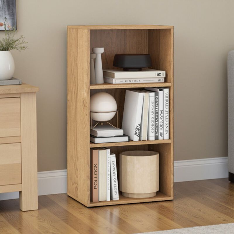 Cube Bookcase 3-Tier with Adjustable Shelves for Office or Home image number 1