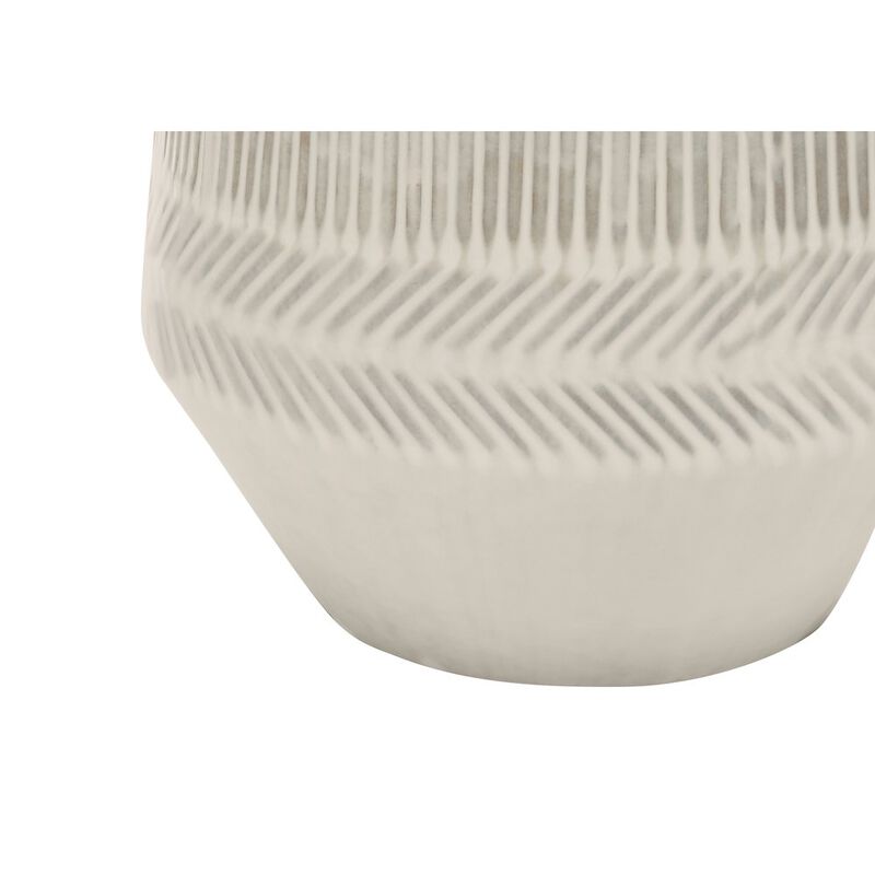 ="Lighting, 33""H, Table Lamp, Ivory / Cream Shade, Cream Ceramic, Contemporary