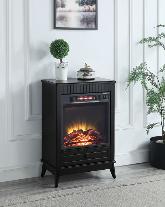 Hamish Fireplace in Black Finish AC00851