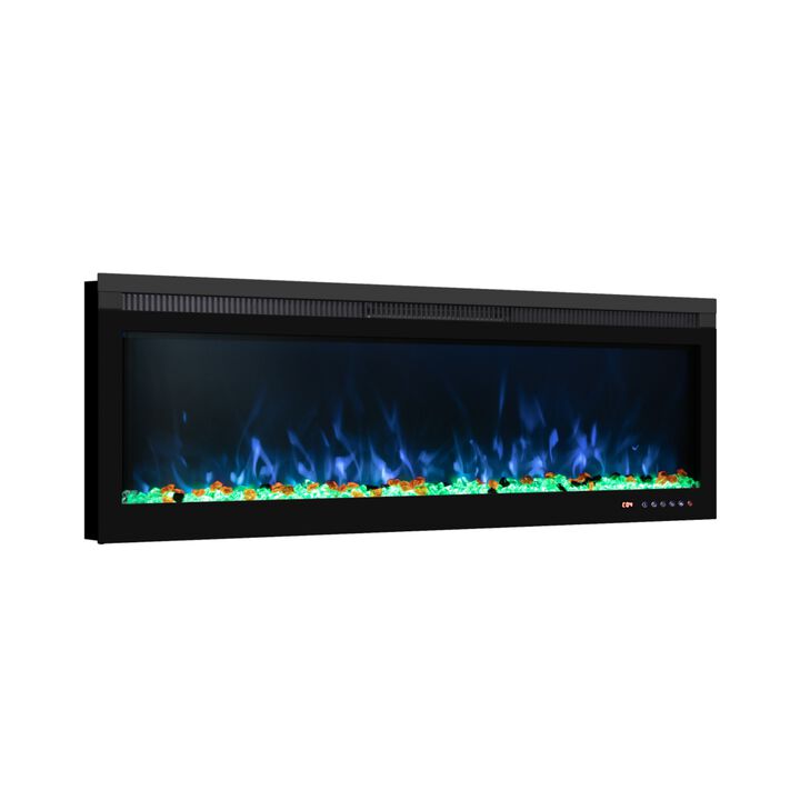 42 Inch Linear Electric Fireplace with Remote Controlled