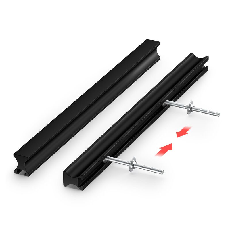 homdiy 25 Pack Adjustable Black Cabinet Pulls 2"" to 8.8"" (51-224mm) Adjustable Hole Distance Drawer Pulls