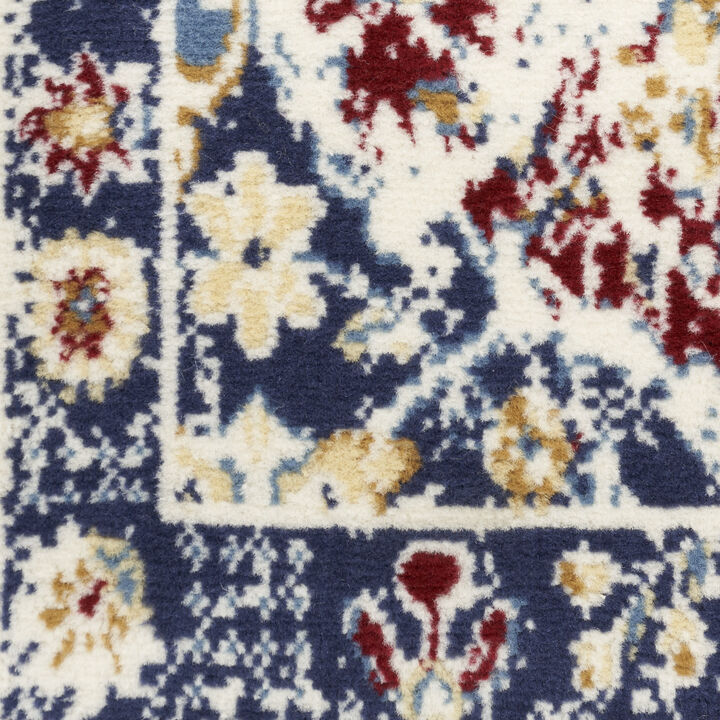 HomeRoots Ogee Distressed Runner Rug