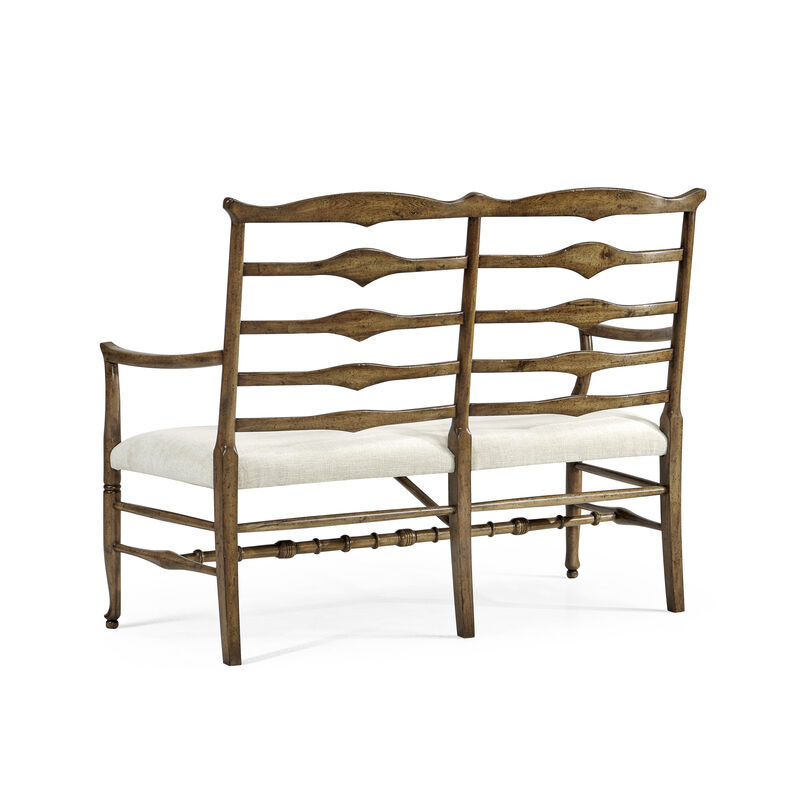 Medium Driftwood Ladderback Bench