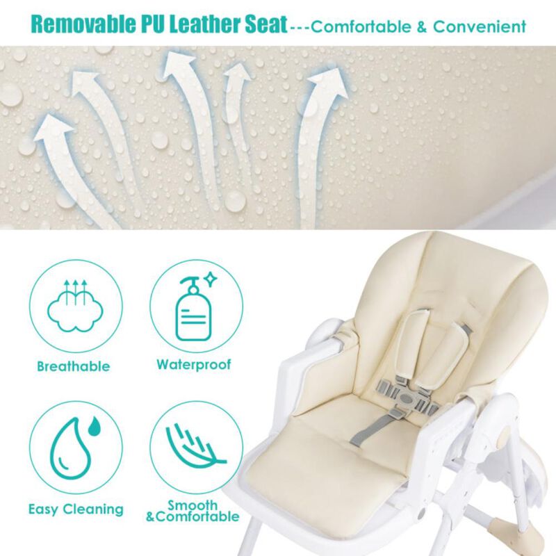 Hivvago 3-In-1 Convertible Baby High Chair for Toddlers