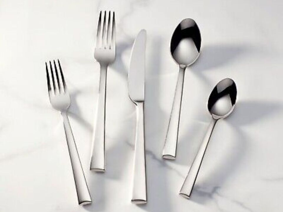 Lenox Continental Dining 20-Piece Flatware Set, Metallic