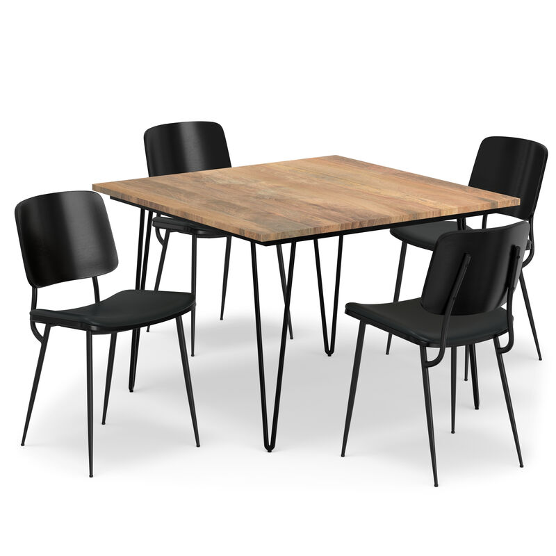 Simpli Home Hayley / Hunter 5-Piece Dining Set image number 3