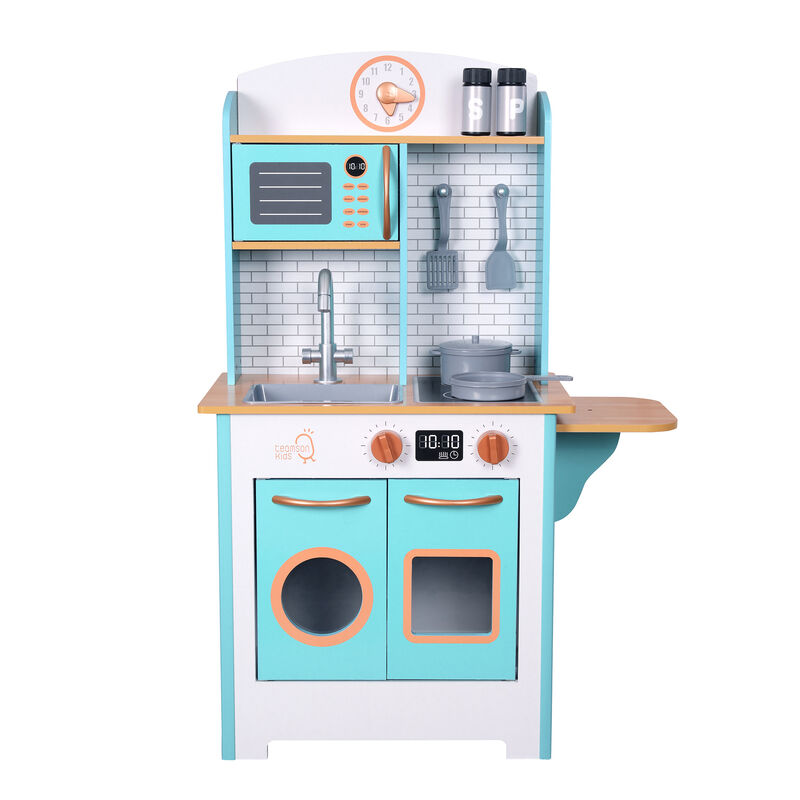 Little Chef Santos Retro Kitchen Playset, Aqua/White image number 0