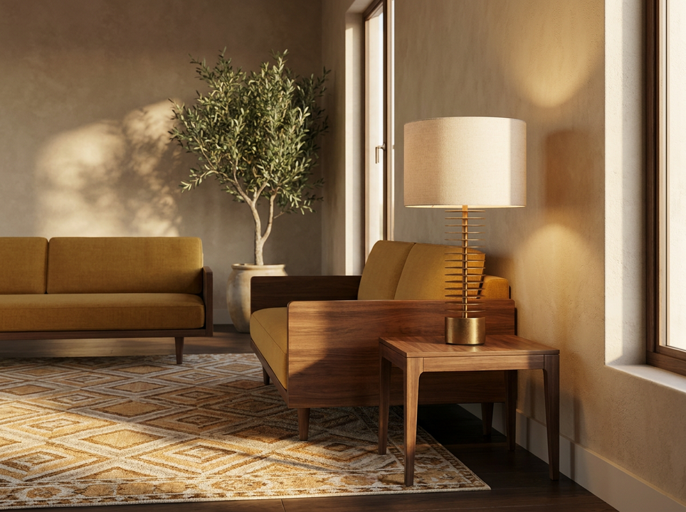 Walwyn Brass Table Lamp
