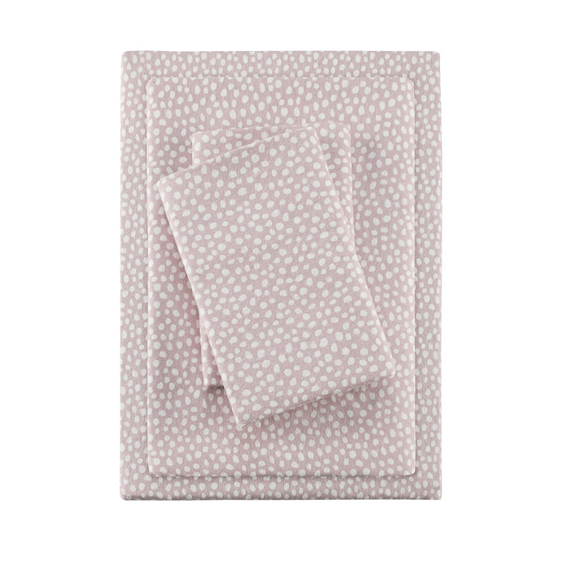 Gracie Mills Persephone 4-Peice Cotton Flannel Sheet Set