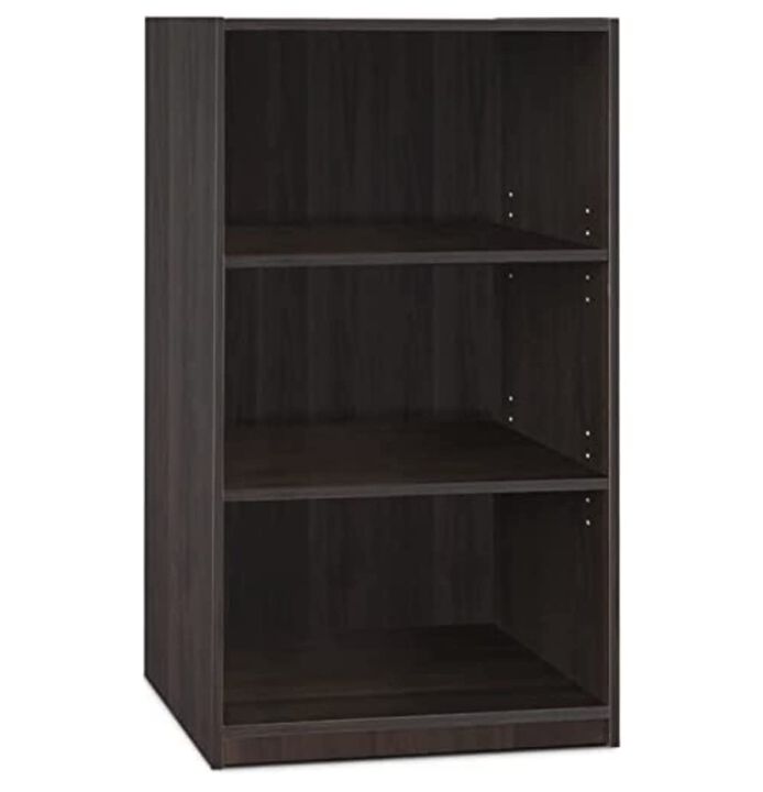 FurinnoFURINNO JAYA Simple Home 3-Tier Adjustable Shelf Bookcase, Espresso