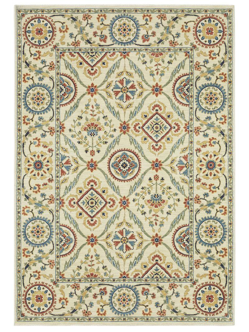 Francesca 5'3" x 7'6" Ivory Rug image number 0
