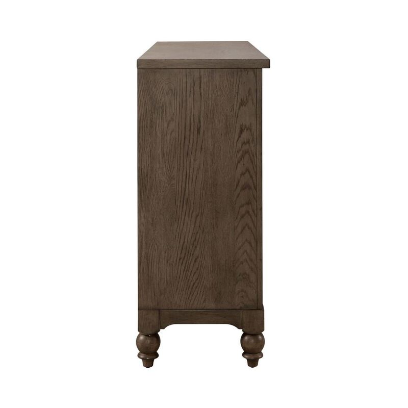 Liberty Furniture Americana Farmhouse 9 Drawer Dresser, Black in Dusty Taupe image number 2