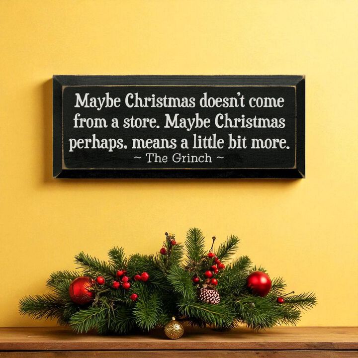 Festive Holiday Quote Wood Sign Christmas Home Wall Decoration