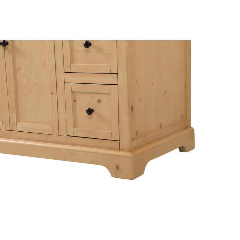 Elegant Kitchen and Bath 48 inch Single bathroom vanity in natural wood