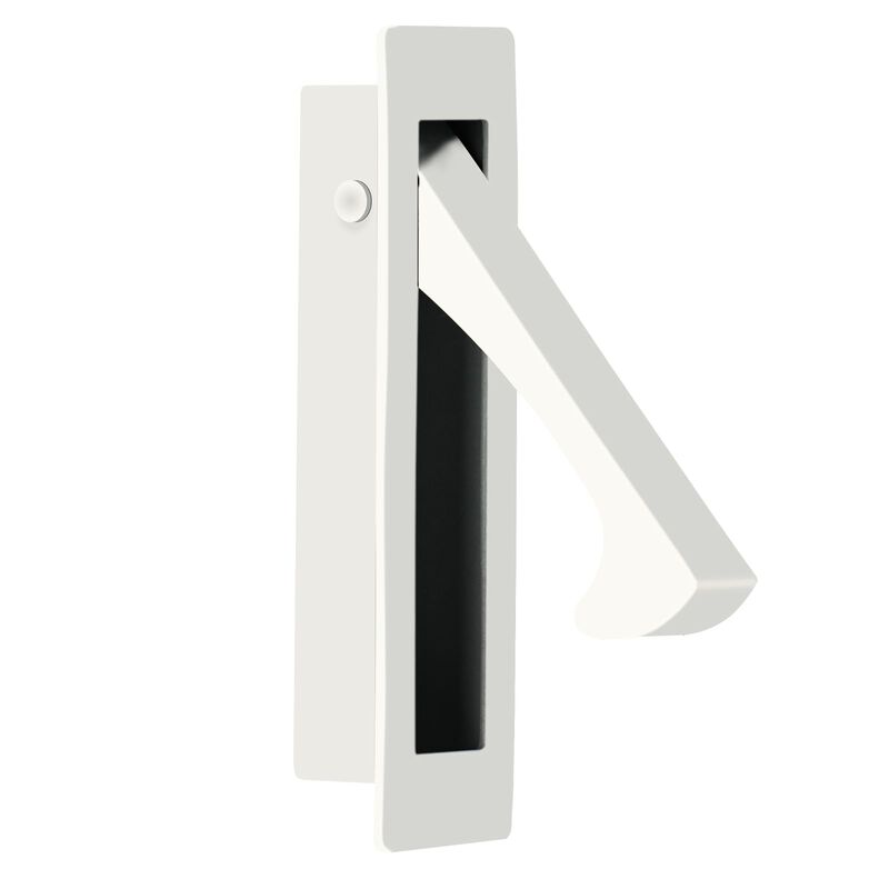 HOMOTEK Recessed Pocket Door Pull Handle, Edge Flush Pull, Hidden Finger Pull, Modern Pocket Hardware for Sliding Door, Size: 80