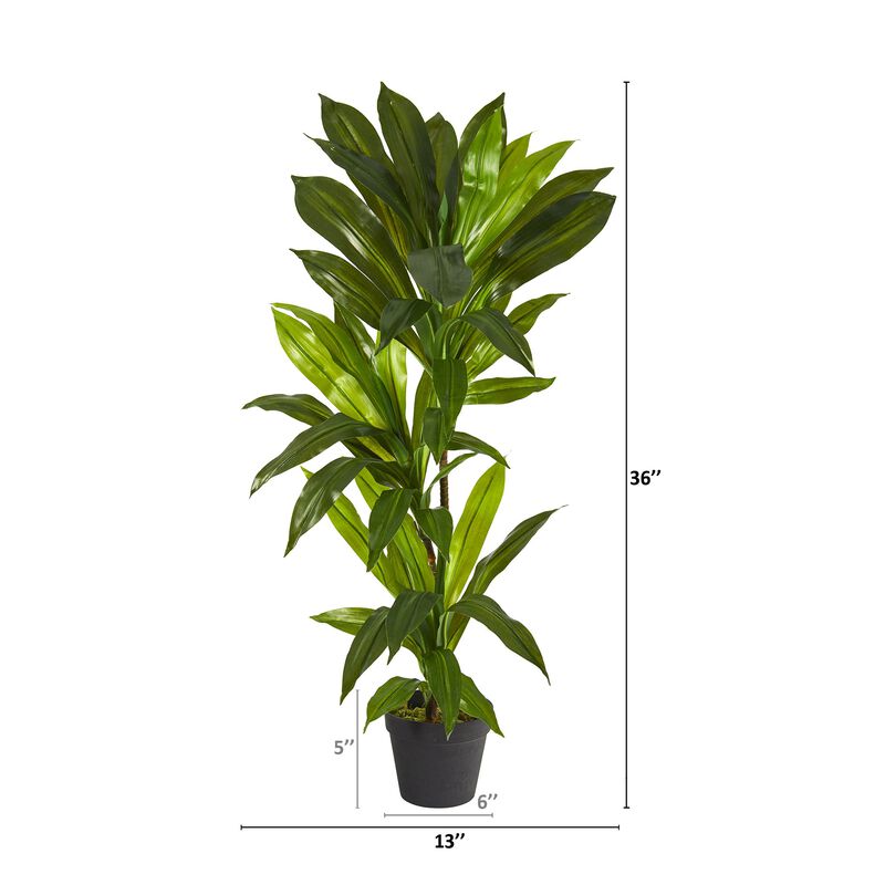 HomPlanti 3' Dracaena Artificial Plant (Real Touch) image number 2
