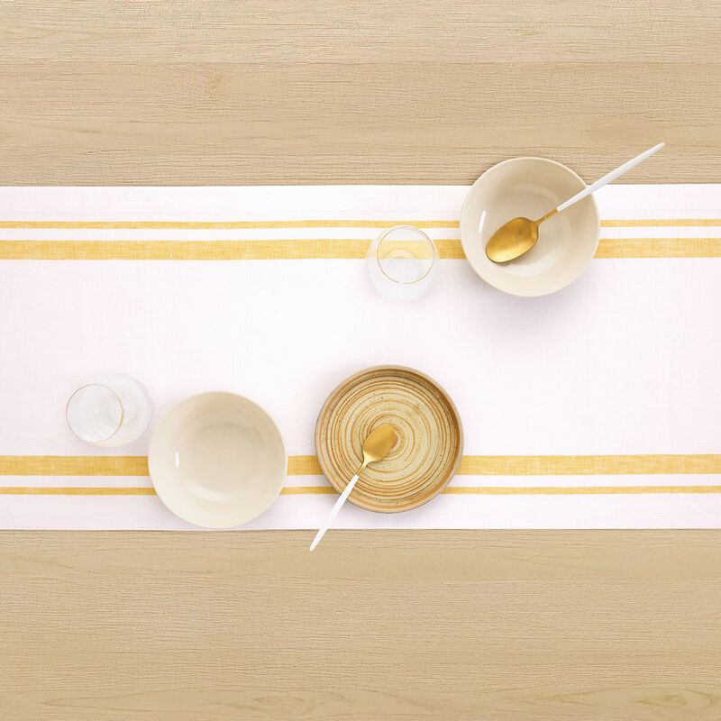 Linen Table Runner - French Stripe image number 2