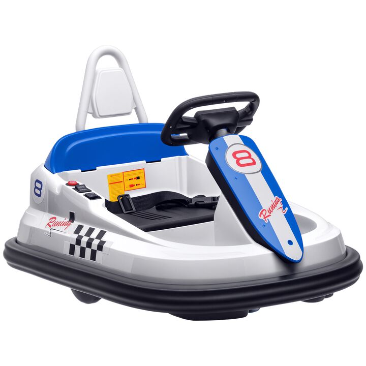 BreeBe Bumper Car for Kids, 360 degree Rotation 6V Electric Ride On Bumper