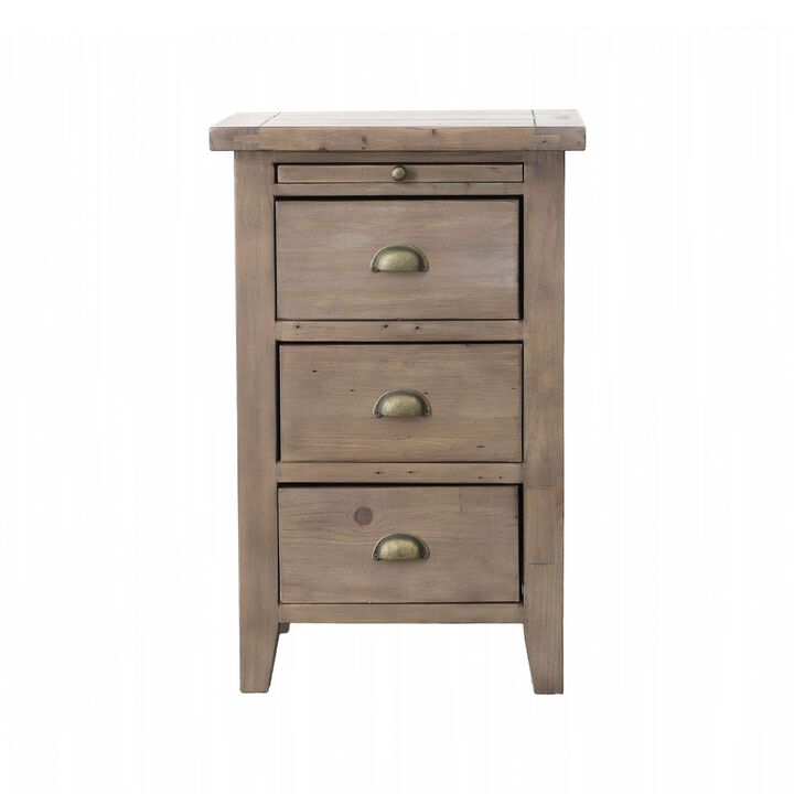 Irish Coast 3 Drawer Nightstand in Sand